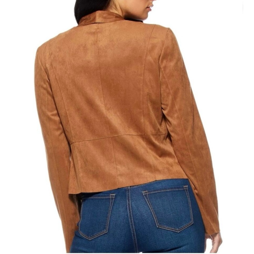 Sofia Vergara Women's Camel Moto Single-Breasted Jacket - Picture 2 of 5